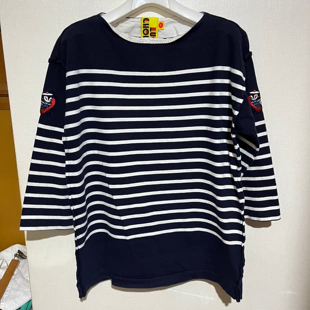 (Free) 럭키슈에뜨 3/4 나그랑 스트라이프 티셔츠