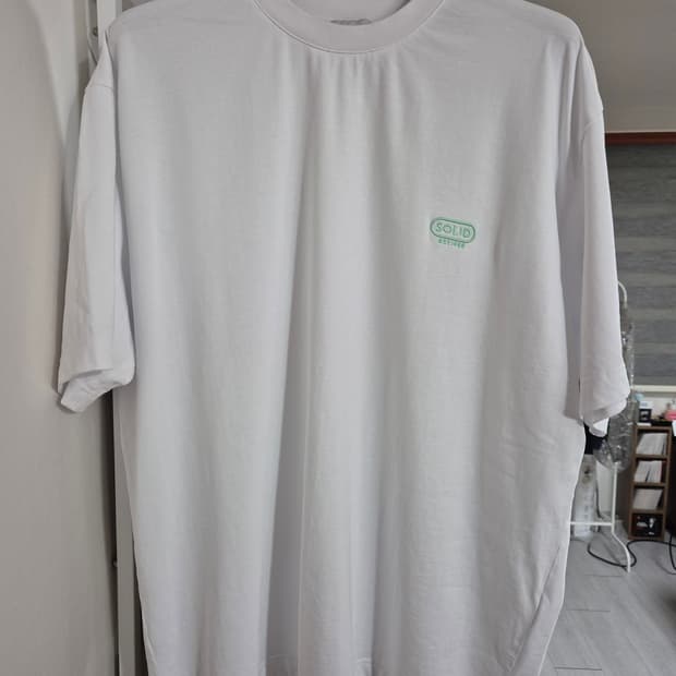 솔리드옴므 코튼 로고 반팔티 52 화이트