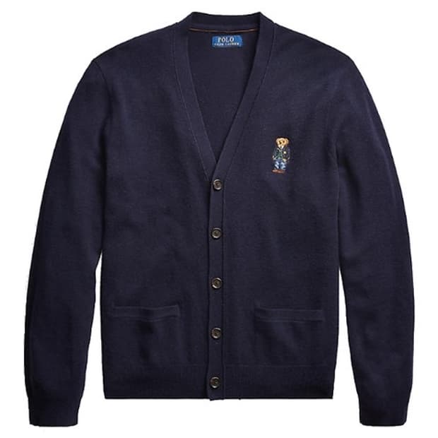 폴로 랄프로렌 베어 메리노울 가디건 네이비