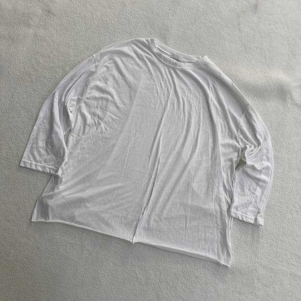 F 빈티지 오버 루즈핏 긴팔 티셔츠 0414T