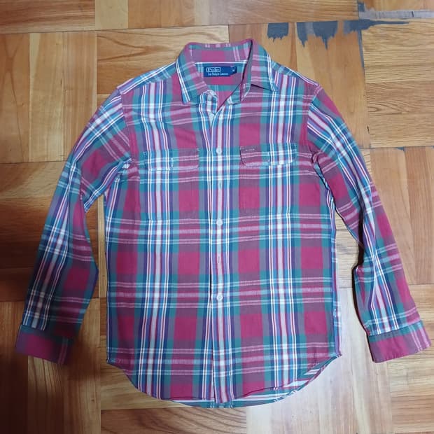 폴로 랄프로렌 타탄 체크 셔츠