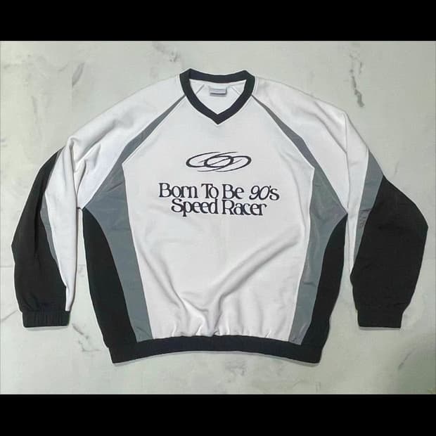 1993 studio 스피드레이서 레글런 스웨트셔츠