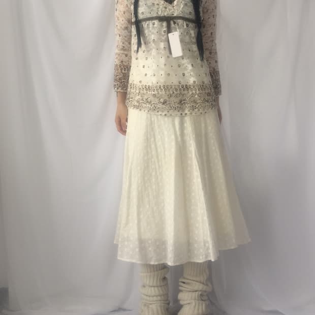 Pattern printing lace top