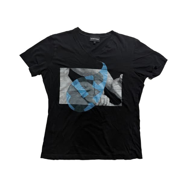 2010s 앰포리오 아르마니 물방울 티셔츠