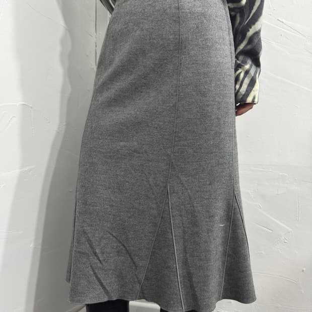 soft gray skirt