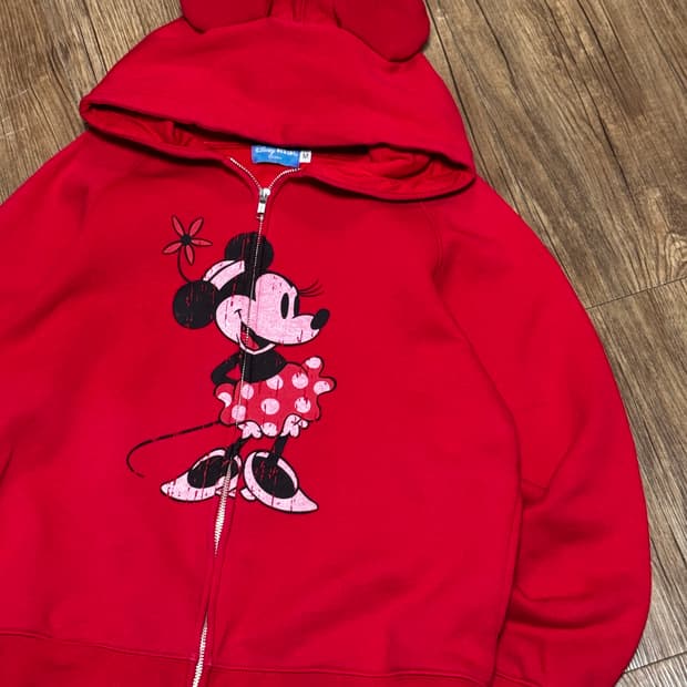 디즈니 도쿄 미니마우스 빈티지 후드집업