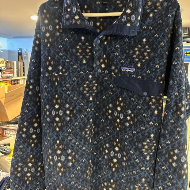 23FW 파타고니아 신칠라 스냅-T 원더링 우즈 타이드풀 블루