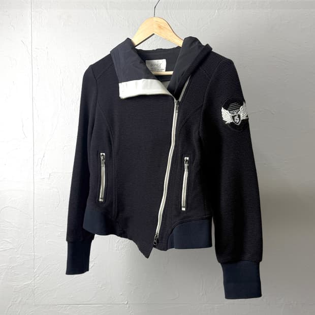 Doney 투웨이 비대칭 후드 자켓