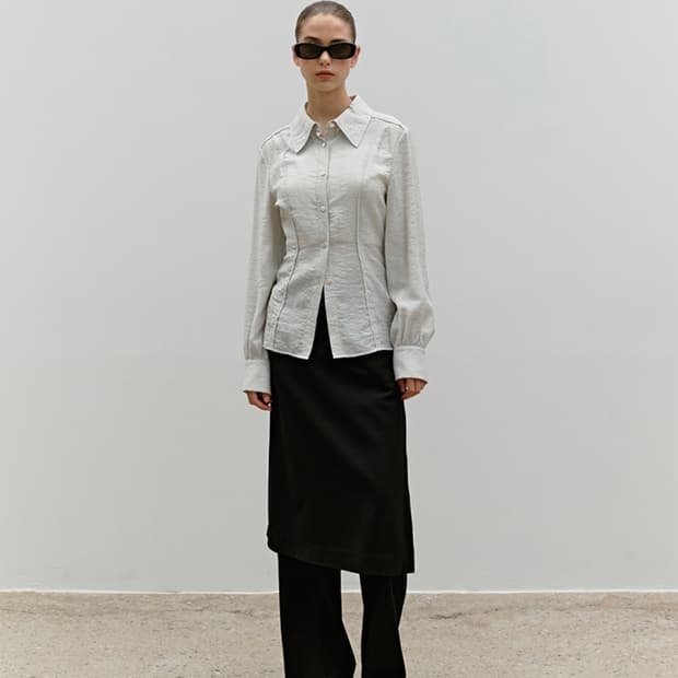 모한 mohan 스커트레이어드 트라우저 s