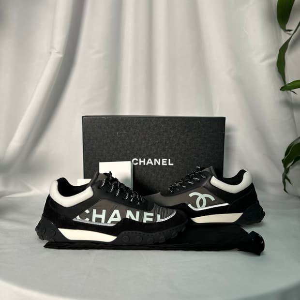 샤넬 CC로고 레터링 스니커즈