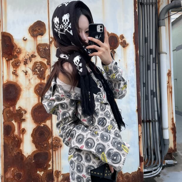 🎸Hysteric Glamour 패턴 디테일 자켓🎸