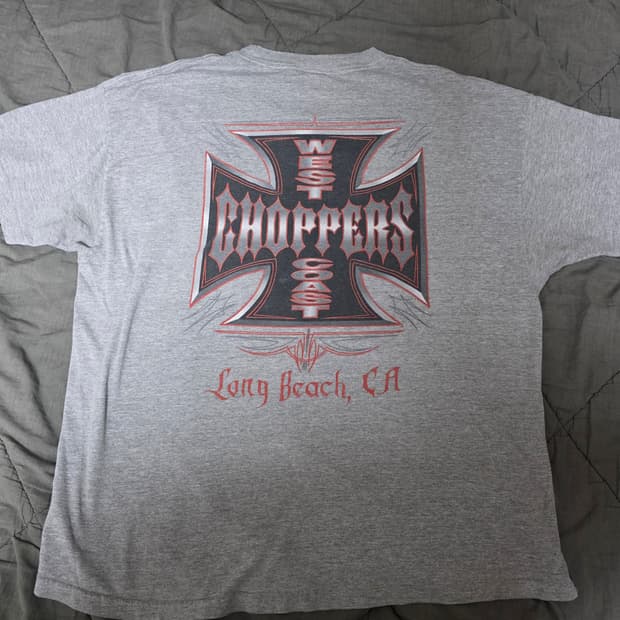 [OS] 00s 빈티지 WCC 웨스트 코스트 차퍼스 티셔츠 멜란지
