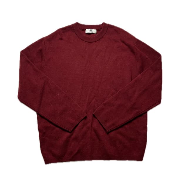 엘무드 니트 버건디 와인 중고 구제 빈티지