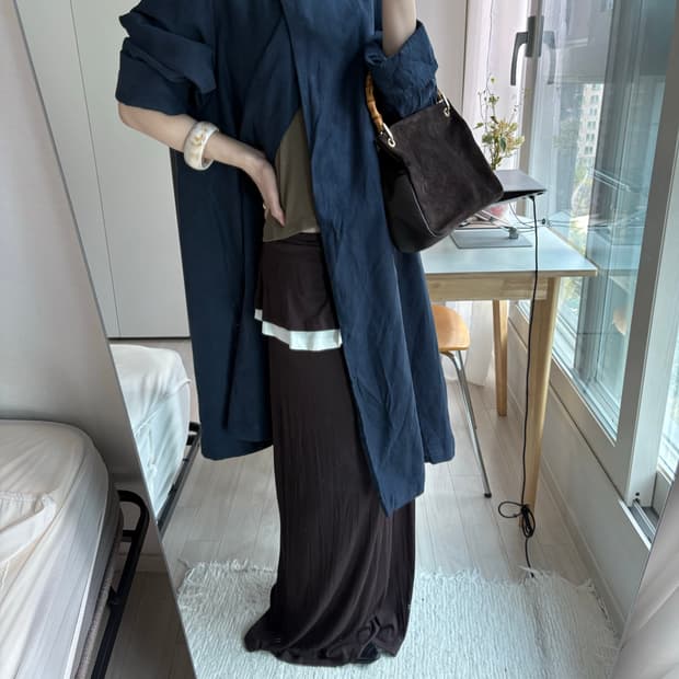 Matte Texture Long Coat