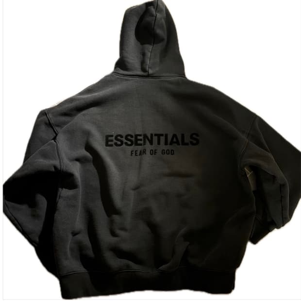 에센셜 피어 오브 갓 후드티 블랙 색상 판매 합니다
