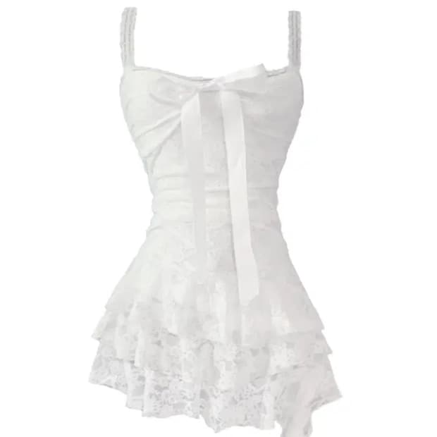 스젠 메이드 temer lace ribbon dress 원피스