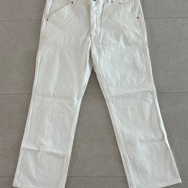 (L) 피어스 워크팬츠 화이트