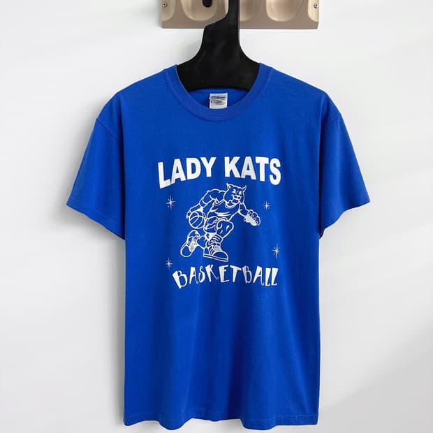 빈티지 레이디 캣츠 티셔츠