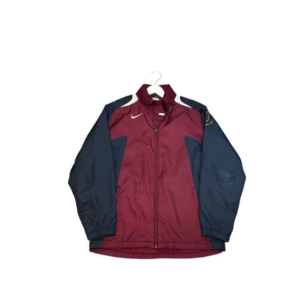 나이키 올드스쿨 버건디 토탈90 바람막이 점퍼 자켓 L