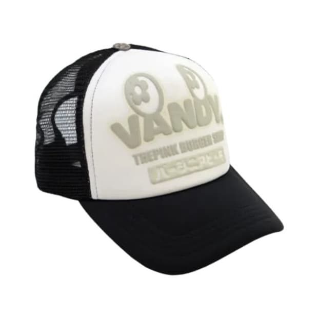 반디 더 핑크 아이 로고 트러커 햇 블랙