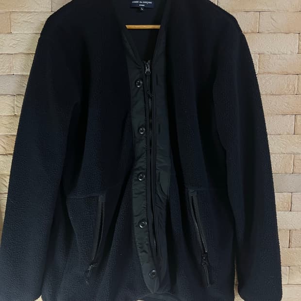 꼼데 옴므 플리스 가디건 자켓 
