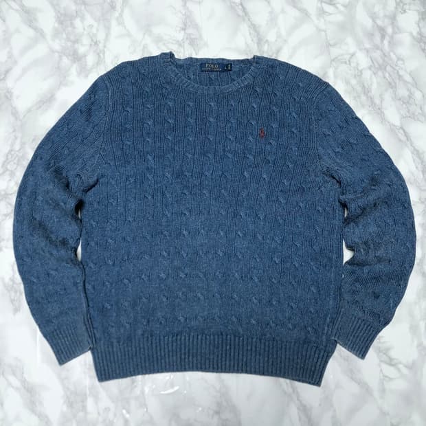 폴로 랄프로렌 꽈배기 니트 남성용