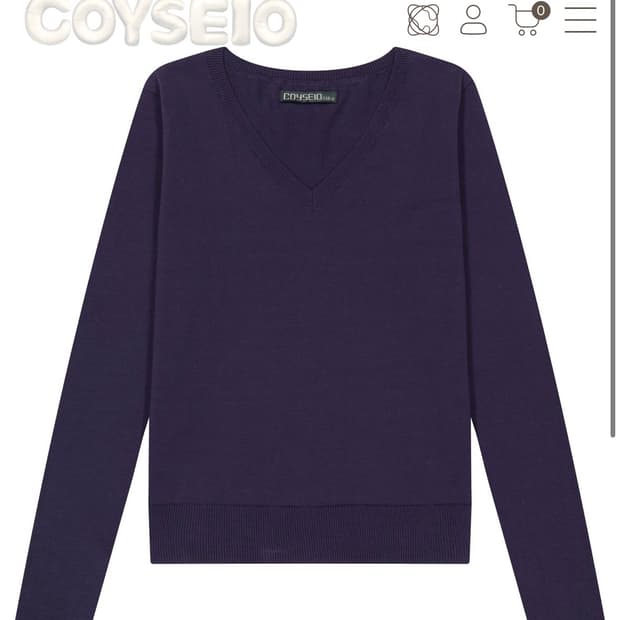 (미개봉)코이세이오 038 BASIC V-NECK KNIT PURPLE 