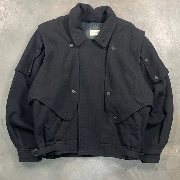 테테옴므 더블 레이어드 봄버 자켓