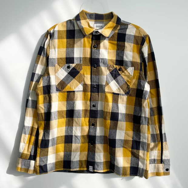 C2 커버낫 웨스턴 투 포켓 체크 셔츠 95사이즈