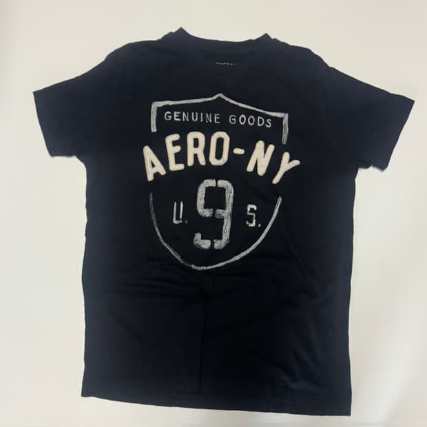 희귀!! 에어로포스테일 Aeropostale 빈티지 로고 반팔 티셔츠 L