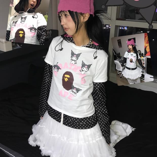 Bape X Sanrio Kuromi T-shirt ( 새상품 )