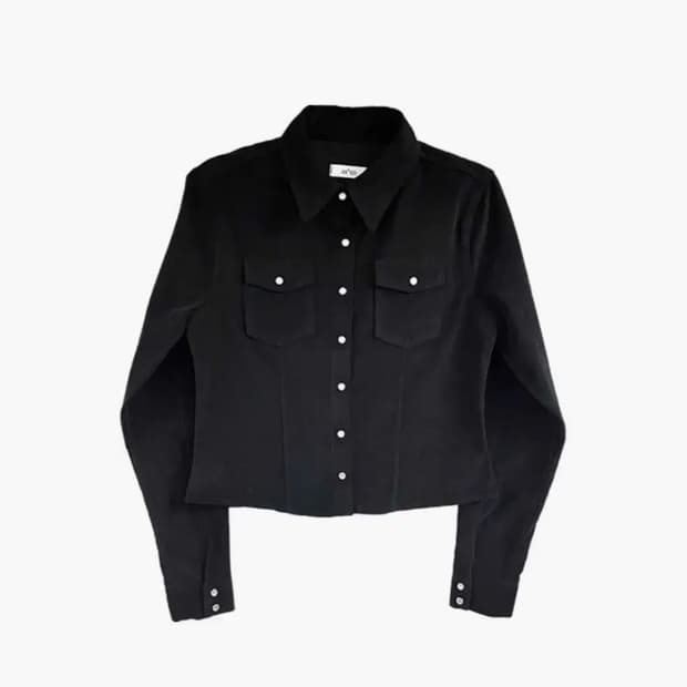 애즈온 제니스 코듀로이 자켓 블랙