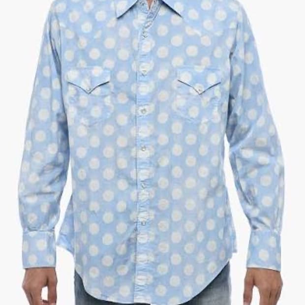 [L] ERL 폴카도트 웨스턴셔츠