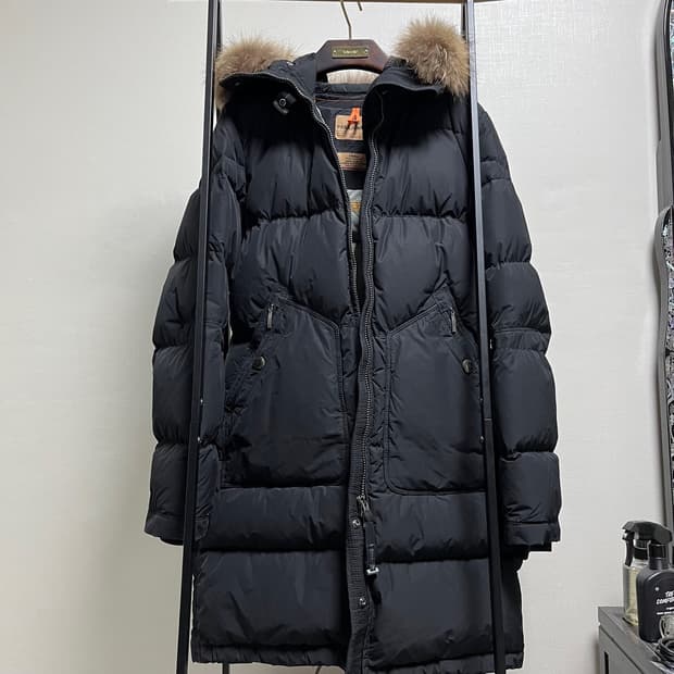 정품 S) 파라점퍼스 라이트 롱베어 블랙 롱 패딩