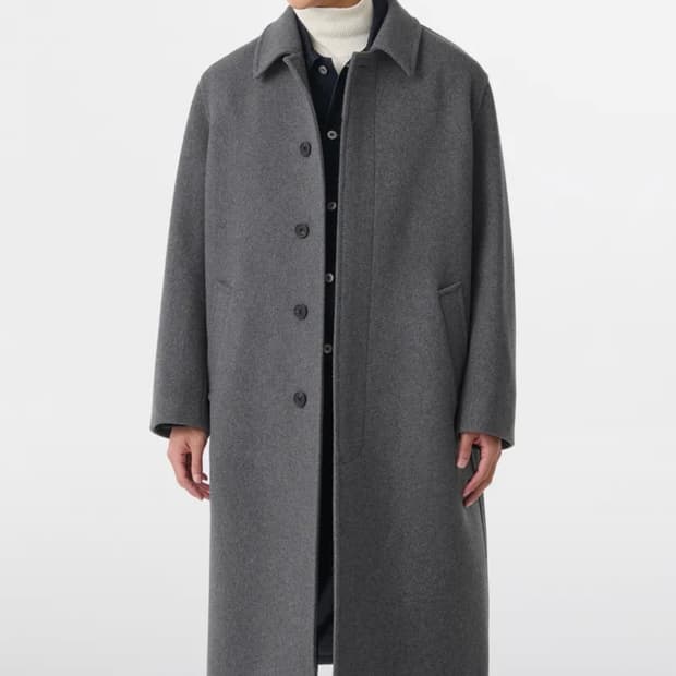 무신사 스탠다드 데일리 발마칸 코트(미디엄 그레이, M)