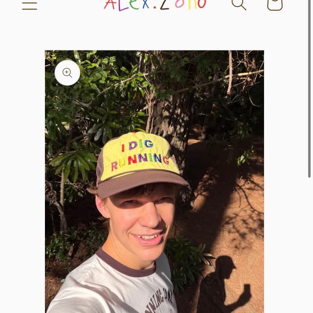 알렉스조노 아이디그러닝 레인보우 볼캡 새상품