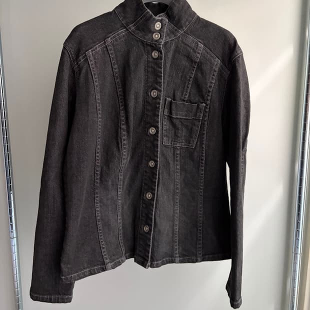 빈티지 흑청 자켓