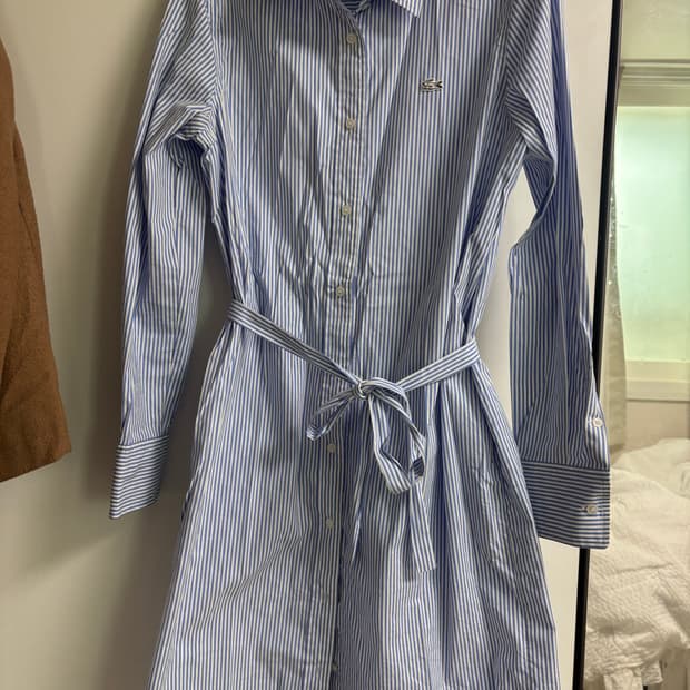 라코스테 스트라이프 원피스