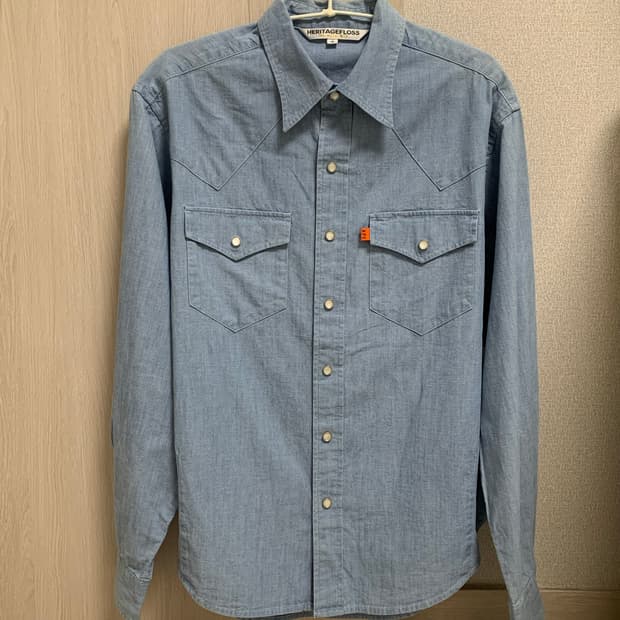 헤리티지플로스 샴브레이 웨스턴셔츠 