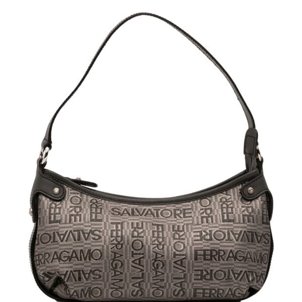 페라가모 캔버스 로고 숄더 호보백 (정품)