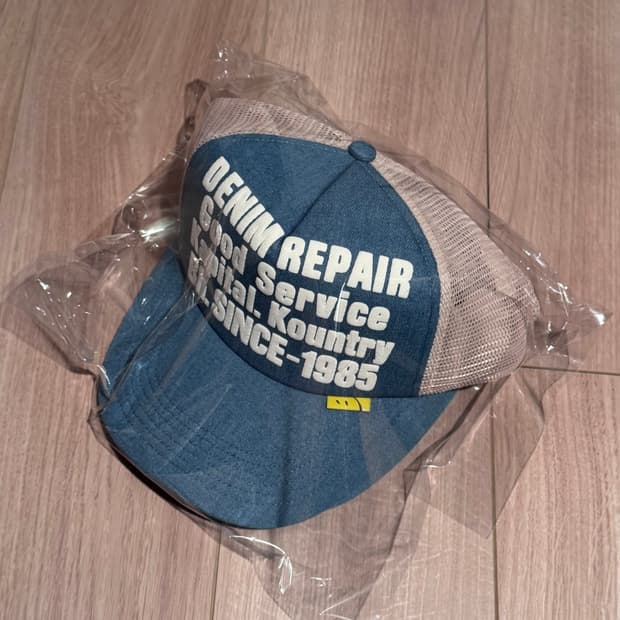 [새상품] 캐피탈 데님 트러커캡