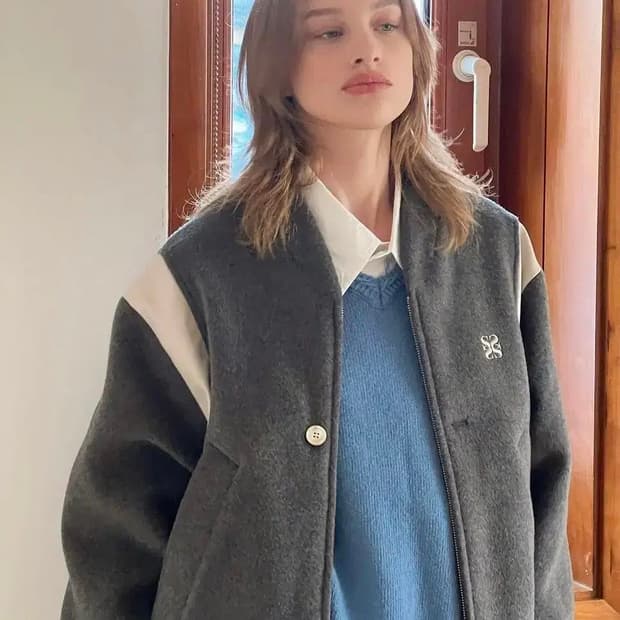 세터 SATUR 22fw 울 바시티 자켓