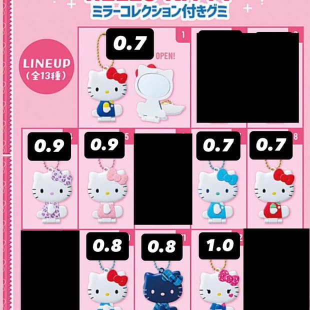 (미개봉) 헬로키티 미러 컬렉션