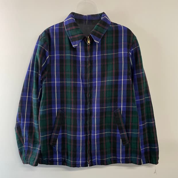 빔즈 리버시블 체크패턴 자켓