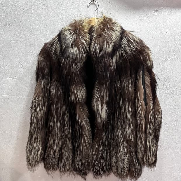 조세핀 브라운 실버 사가폭스 퍼자켓M-L