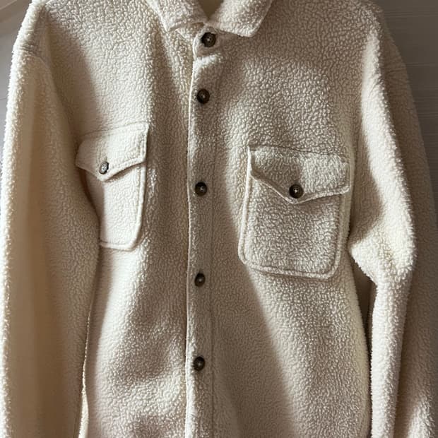 [국내정품] 폴로 랄프로렌 셰르파 플리스 셔츠 자켓 아이보리