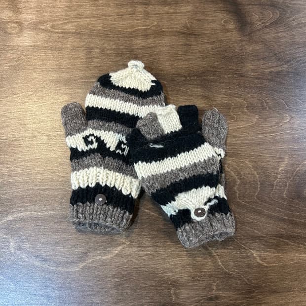 노르딕패턴 니트 핸드워머