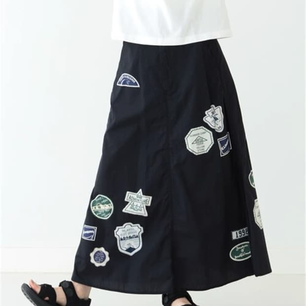 Beams boy 빔즈보이 패치 롱스커트
