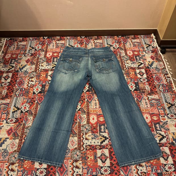 RueTon Y2K Vintage Wide Stitch Denim 34