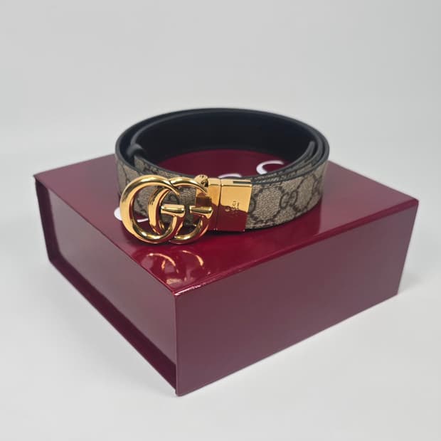 구찌 GG 마몬트 리버서블 벨트 (85) 